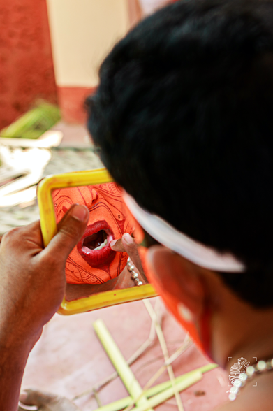 Finishing- Theyyam face painting
