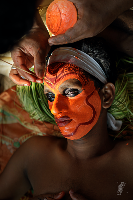 Light & shadow_ Theyyam face art
